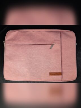 Lacdo Laptop Sleeve Case Pink 13 14 15 Inch Protective Notebook Bag w Pocket